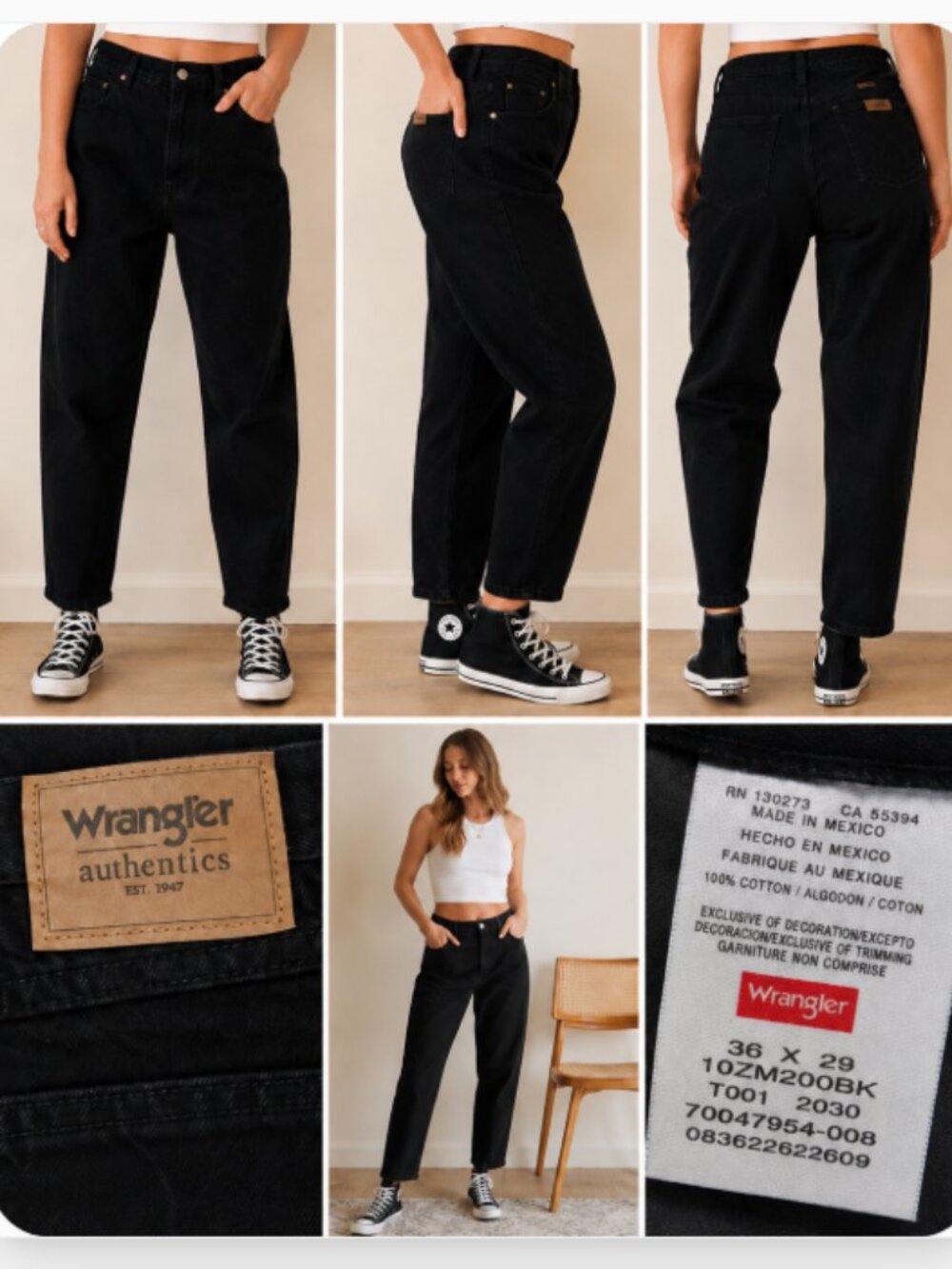 Wrangler NON STRETCH DENIM Size 36